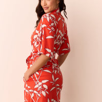 Marisa Cloud Jersey Short Robe in Zen