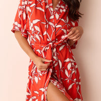 Marisa Cloud Jersey Short Robe in Zen