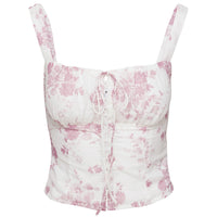 Modern Girl Top White / Pink
