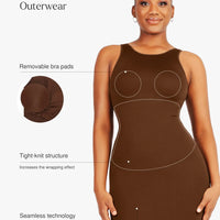 Shapewear Eco-Friendly Sculpting Seamless Midi Dress Set