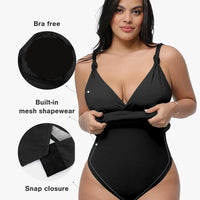 Shapewear Sculpting Side Slit Mini Dress