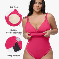 Shapewear Sculpting Side Slit Mini Dress