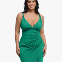 Shapewear Sculpting Side Slit Mini Dress