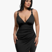 Shapewear Sculpting Side Slit Mini Dress