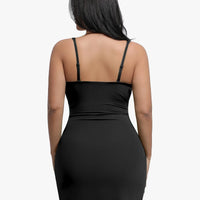 Shapewear Sculpting Side Slit Mini Dress