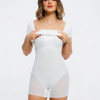 Shapewear Square Neck Sculpting A-Line Mini Dress
