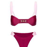 Siamese Bikini Top Red / Pink