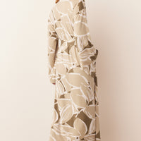 Kaia Cloud Jersey Kimono Robe in Fern