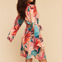 Meadow Cloud Jersey Classic Short Robe in Rio