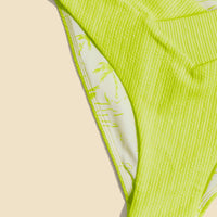 Crisscross Hourglass® Cheeky Bikini Bottoms - Sunny Lime