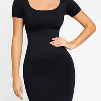 Shapewear Eco-Friendly Sculpting Seamless Midi Dress Set