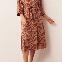 Vera Cloud Jersey Midi Robe in Bengal