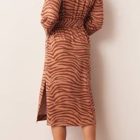 Vera Cloud Jersey Midi Robe in Bengal