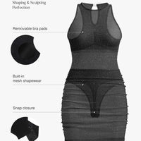 Shapewear Metallic Seamless Sculpting Dress