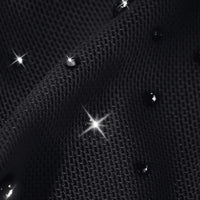 Shapewear Two-in-One Heat-Set Crystal Mesh Slim Midi Dress