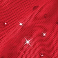 Shapewear Two-in-One Heat-Set Crystal Mesh Slim Midi Dress