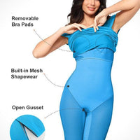 Shapewear Off-Shoulder Ruched Shine Sculpting Midi Dress