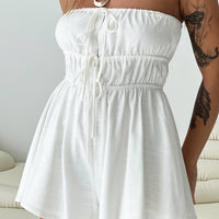 Kassidi Strapless Romper Cream