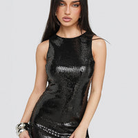 Yumiko Romper Black Sparkle