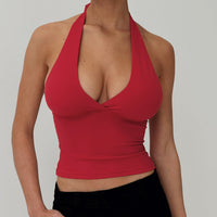 Whimsy Halter Top Red