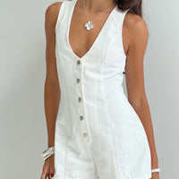 Damico Romper White