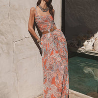 Rasha Mesh Paisley Tank