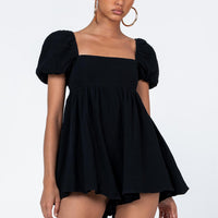 Lorna Romper Black