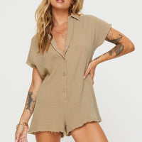 Salt Lake Romper Beige
