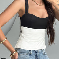 Chantell Top Black / Cream