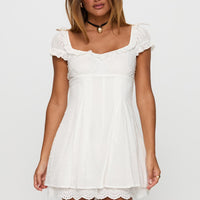 Want Your Love Playsuit White