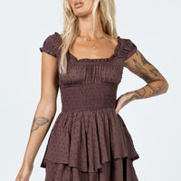 The Love Galore Romper Brown