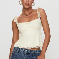 Madaleine Lace Top Cream