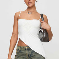 Amabella Asymmetric Top White