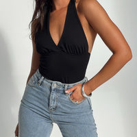 Whimsy Halter Top Black
