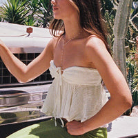 Long Summer Nights Top Ivory Low Impact