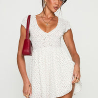 Sweet Talk Playsuit White Floral