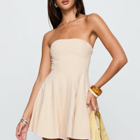Zavira Strapless Romper Oat