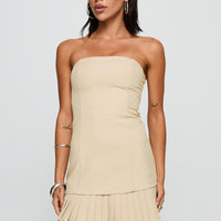 Believe My Mind Playsuit Beige