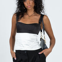 Chantell Top Black / Cream