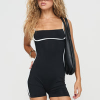 Maidenwell Contrast Romper Black