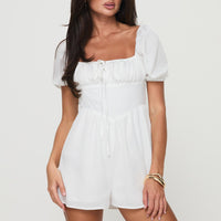 Rooney Romper White