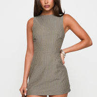 Yumiko Romper Green Stripe