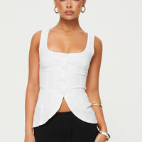 Spirito Vest Top White