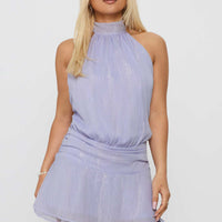 Maelis Backless Playsuit Purple