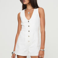 Damico Romper White