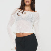 Cafe Pari Sweater White