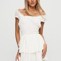 The Love Galore Romper White Lower Impact