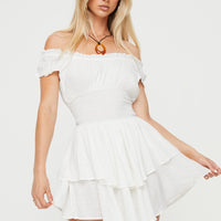 The Love Galore Romper White Tall