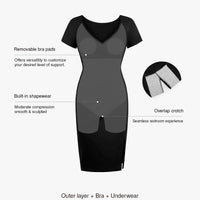 Shapewear Short Sleeve Perfect Form Sheath Dress