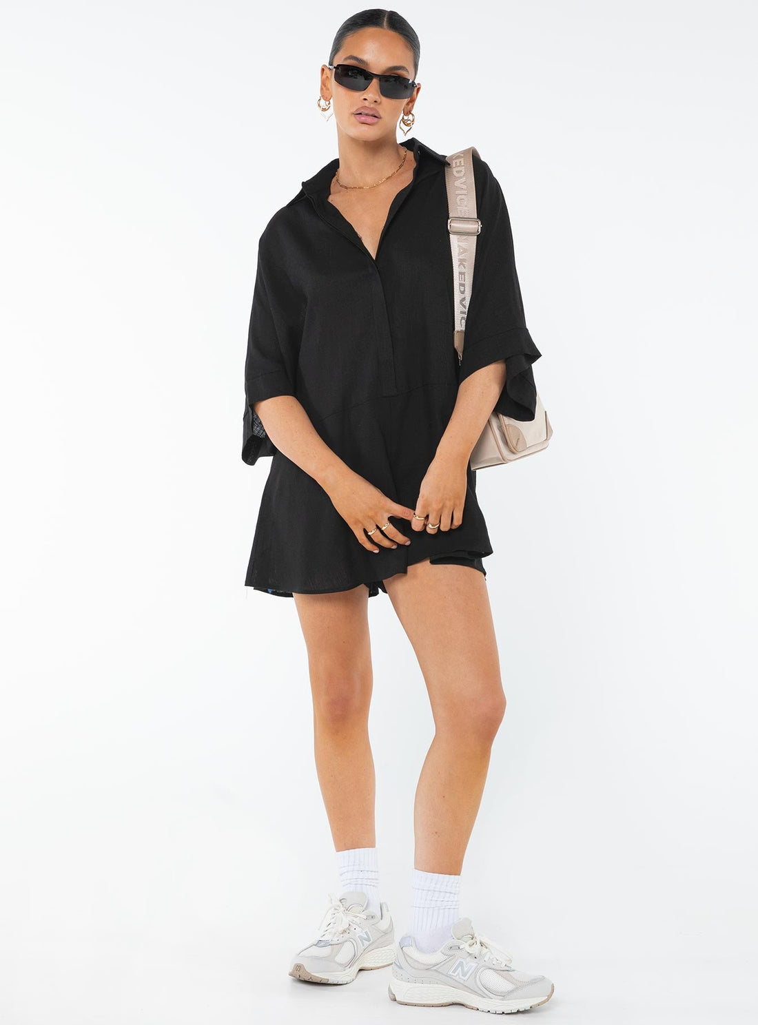 Teney Romper Black
